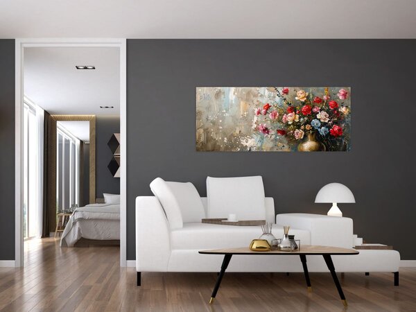 Kép - Virágváza (120x50 cm)