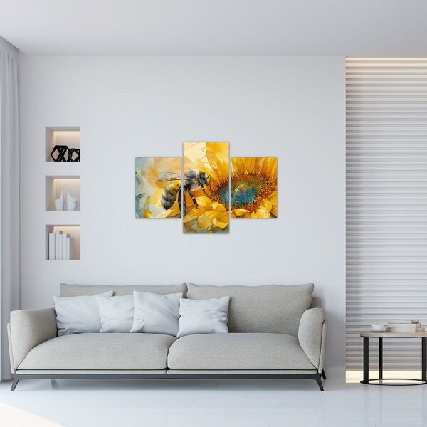 Kép - Méh, akvarell (90x60 cm)