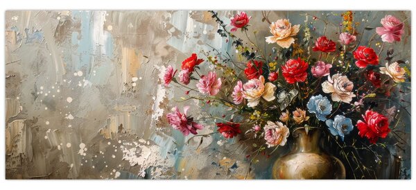 Kép - Virágváza (120x50 cm)