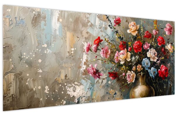 Kép - Virágváza (120x50 cm)