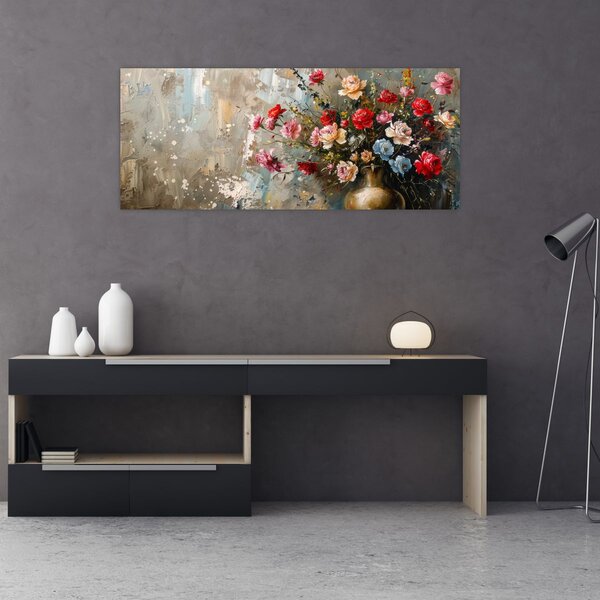 Kép - Virágváza (120x50 cm)