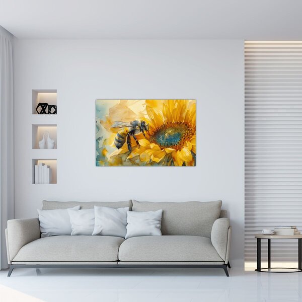Kép - Méh, akvarell (90x60 cm)
