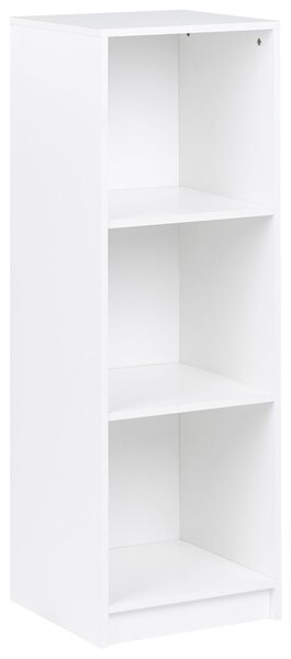 Háromszintes könyvespolc ZEHNA 117 cm Fehér
