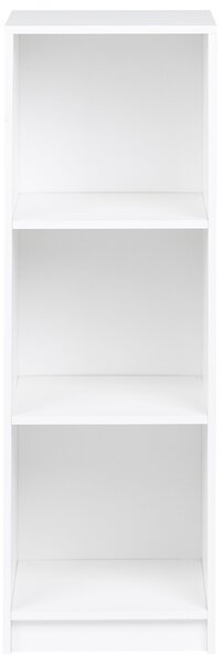 Háromszintes könyvespolc ZEHNA 117 cm Fehér