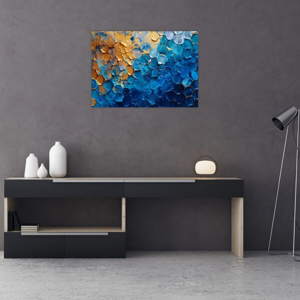 Kép - Kék-arany festmény (70x50 cm)