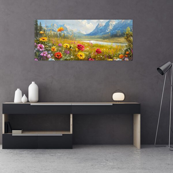 Kép - Festett táj (120x50 cm)