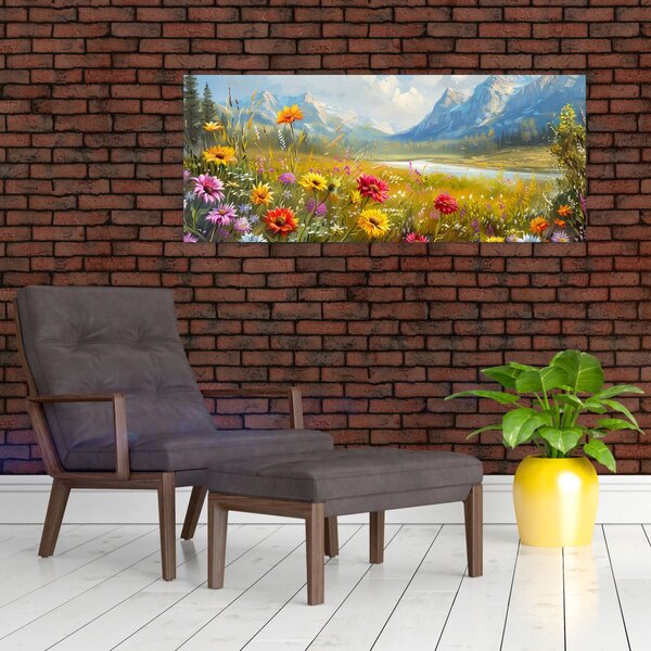 Kép - Festett táj (120x50 cm)