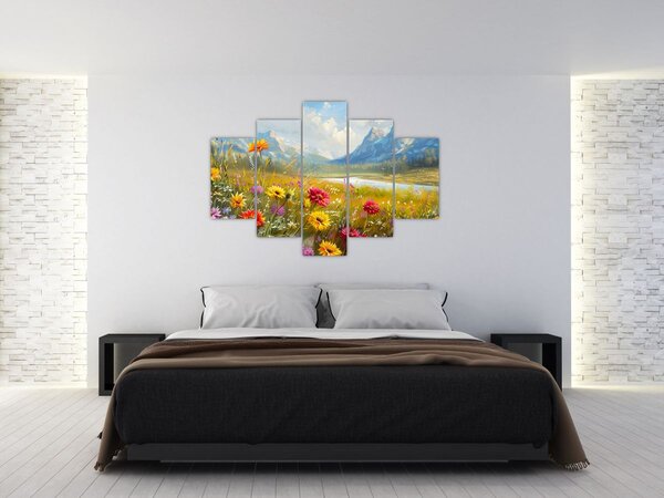 Kép - Festett táj (150x105 cm)