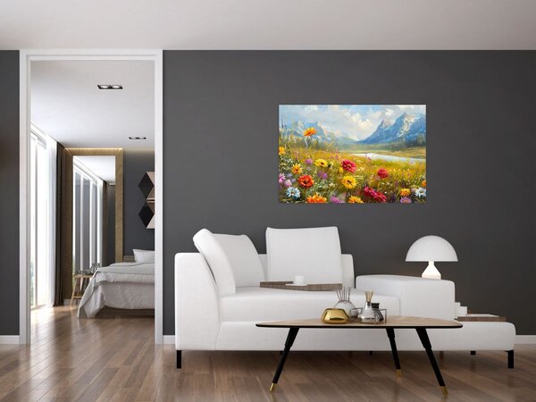 Kép - Festett táj (90x60 cm)
