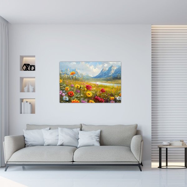 Kép - Festett táj (90x60 cm)