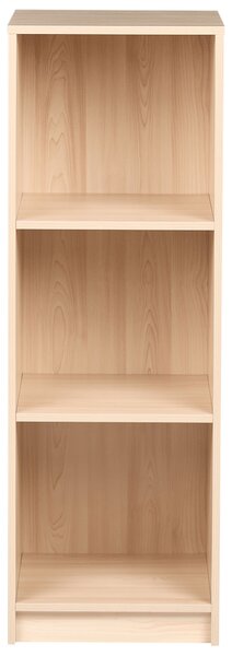 Háromszintes könyvespolc ZEHNA 117 cm Világosbarna