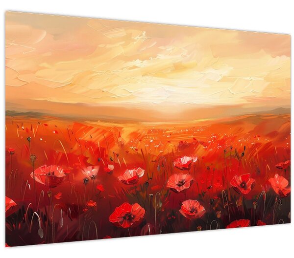 Kép - Mező pipacsok (90x60 cm)