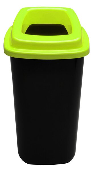 Plafor Sort szelektív hulladékgyűjtő, szemetes 28L zöld/fekete