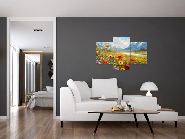 Kép - Festett táj (90x60 cm)
