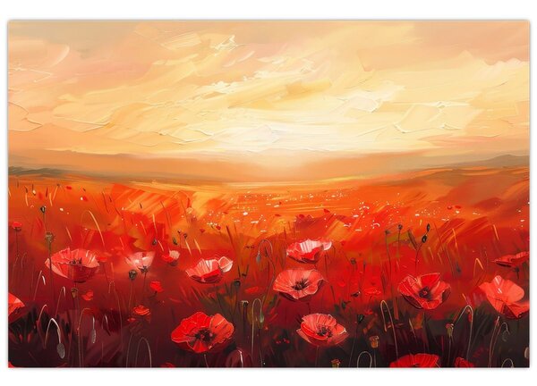 Kép - Mező pipacsok (90x60 cm)