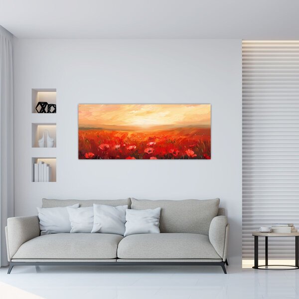 Kép - Mező pipacsok (120x50 cm)