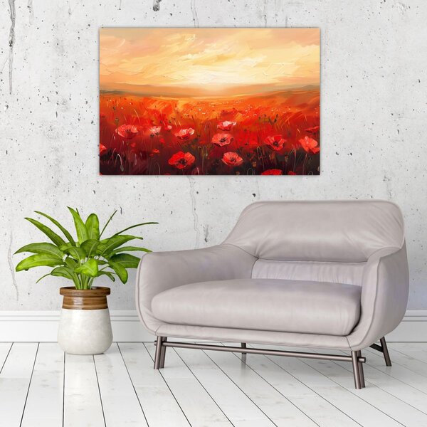 Kép - Mező pipacsok (90x60 cm)