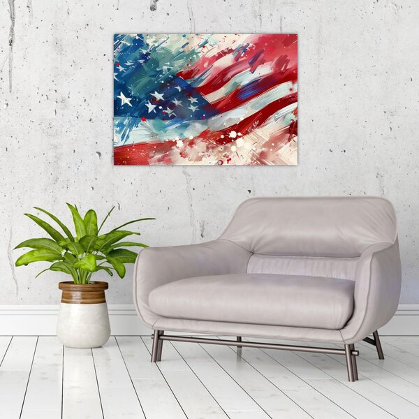 Kép - Az USA zászlaja (70x50 cm)