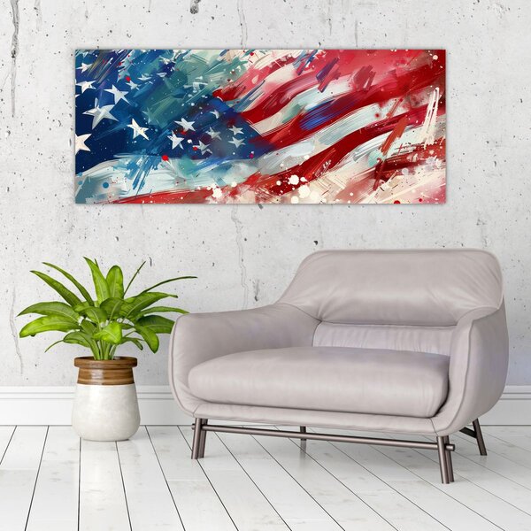 Kép - Az USA zászlaja (120x50 cm)