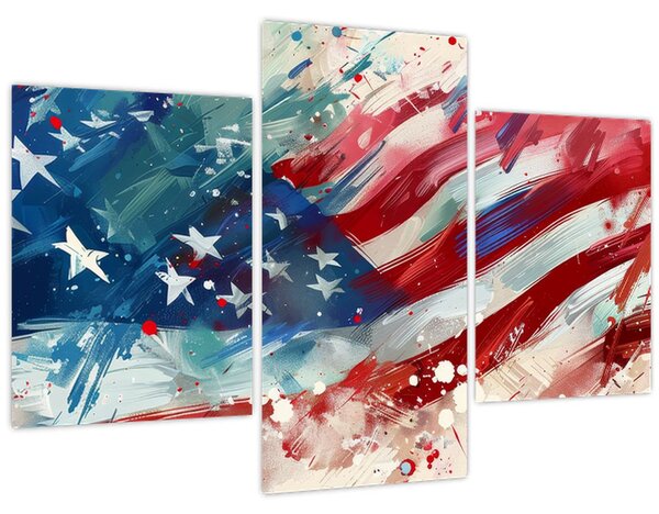 Kép - Az USA zászlaja (90x60 cm)