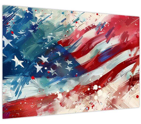 Kép - Az USA zászlaja (90x60 cm)