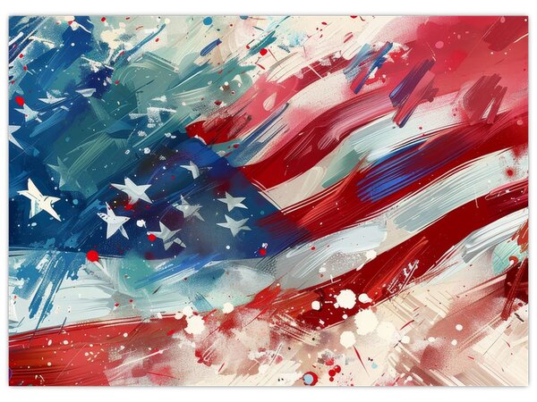 Kép - Az USA zászlaja (70x50 cm)