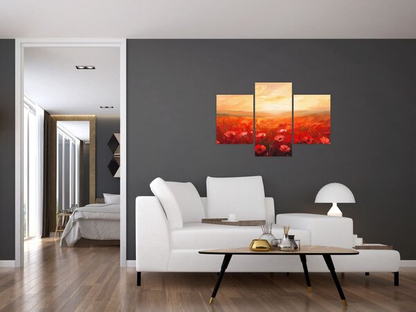 Kép - Mező pipacsok (90x60 cm)