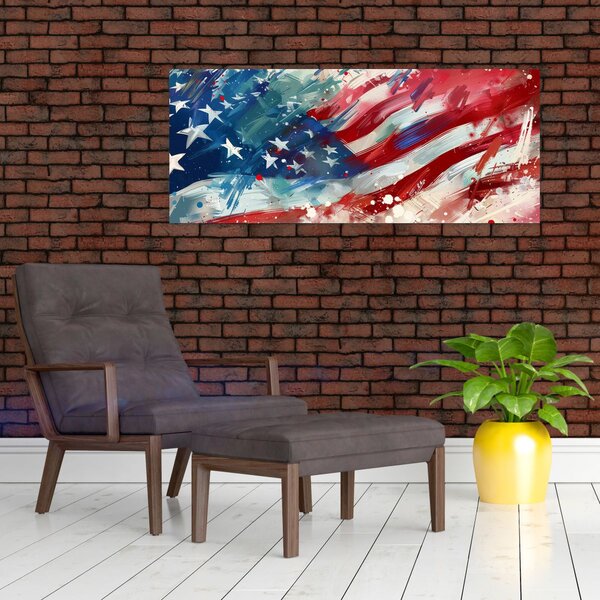 Kép - Az USA zászlaja (120x50 cm)