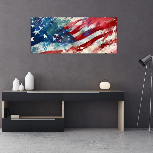Kép - Az USA zászlaja (120x50 cm)