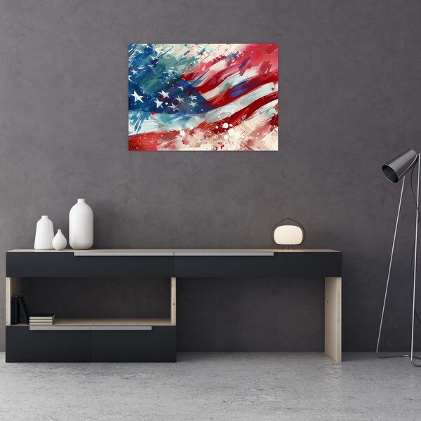 Kép - Az USA zászlaja (70x50 cm)