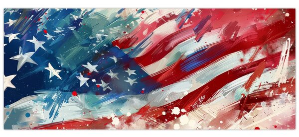 Kép - Az USA zászlaja (120x50 cm)