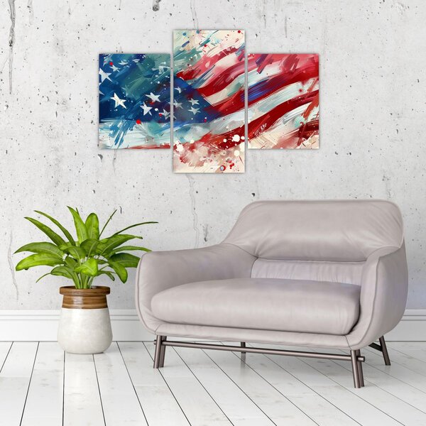 Kép - Az USA zászlaja (90x60 cm)