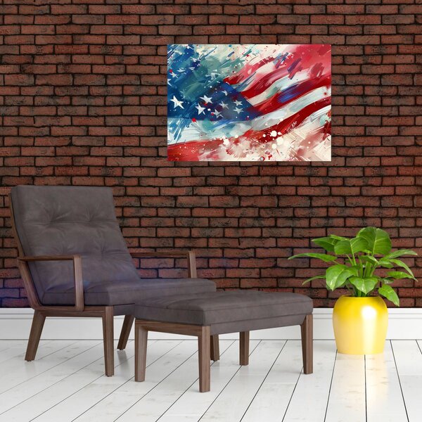 Kép - Az USA zászlaja (70x50 cm)