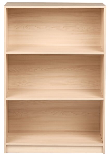 Háromszintes könyvespolc ZEHNA 117 cm Világosbarna