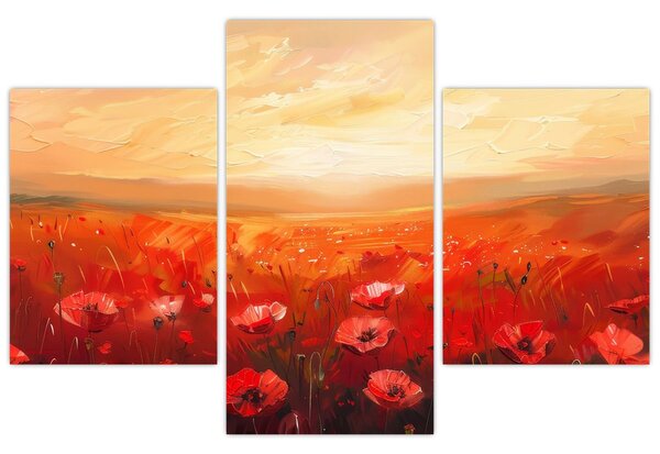 Kép - Mező pipacsok (90x60 cm)
