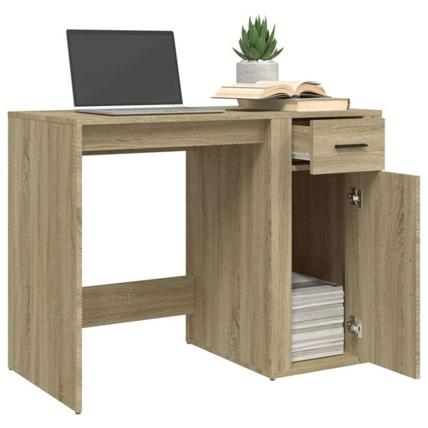 VidaXL Sonoma Tölgy Íróasztal - 100x49x75 cm