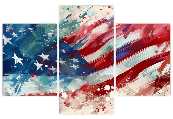 Kép - Az USA zászlaja (90x60 cm)
