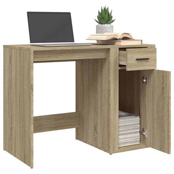 VidaXL Sonoma Tölgy Íróasztal - 100x49x75 cm
