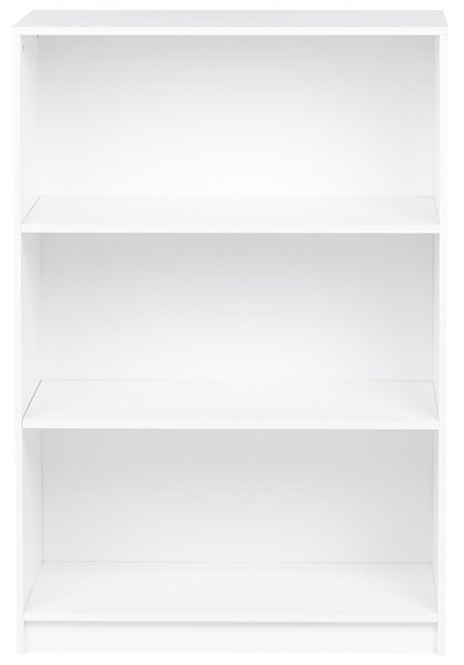 Háromszintes könyvespolc ZEHNA 117 cm Fehér