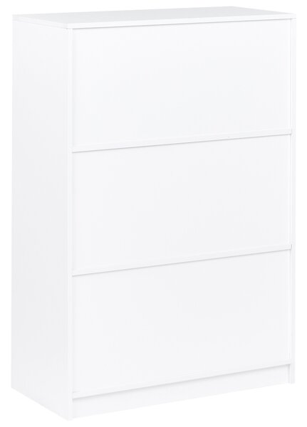 Háromszintes könyvespolc ZEHNA 117 cm Fehér