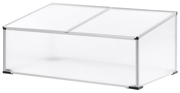 Kerti üvegház SERIFOS 100 cm 60 cm Ezüst