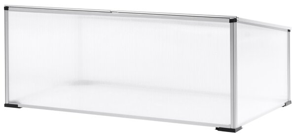 Kerti üvegház SERIFOS 100 cm 60 cm Ezüst