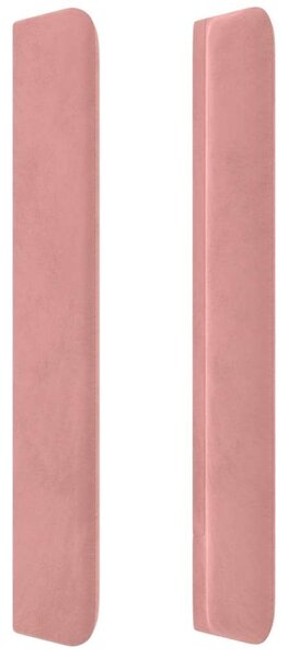 Bársony LED Fejtámla - Rózsaszín - 93x16x118/128cm