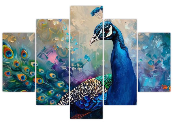 Kép - Festmény egy páva (150x105 cm)