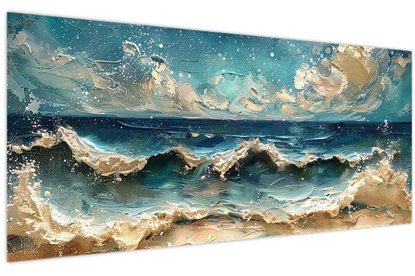 Kép - A tenger festése (120x50 cm)
