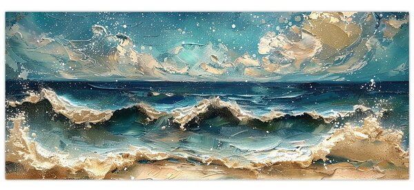 Kép - A tenger festése (120x50 cm)