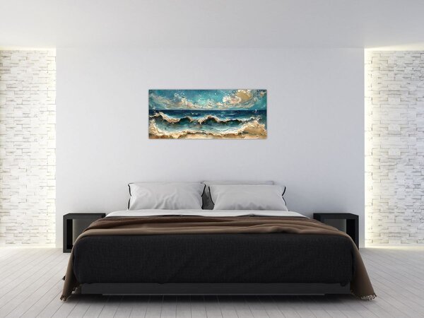 Kép - A tenger festése (120x50 cm)