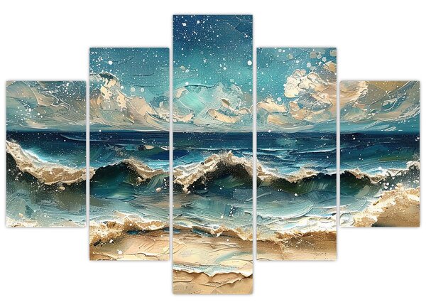 Kép - A tenger festése (150x105 cm)