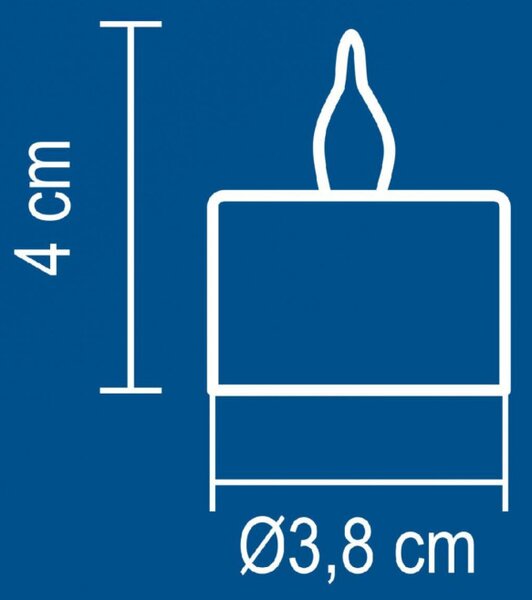 HOME CD 2/WX LED-es teamécses, narancssárga LED, 2 db