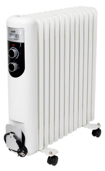 HOME FKOS 13 M elektromos olajradiátor, 1000W/1500W/2500W, 13 tagú, fehér
